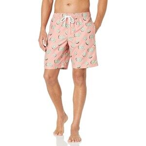 Amazon Essentials Men's 9" Quick-Dry Swim Trunk Pink Fruit XS Kiwi